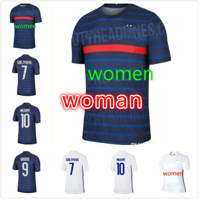 

2021 Woman BENZEMA soccer jersey 21/22 MBAPPE GRIEZMANN POGBA FEKIR PAVARD girl shirt France Maillots de football KANTE Uniforms, Black;yellow