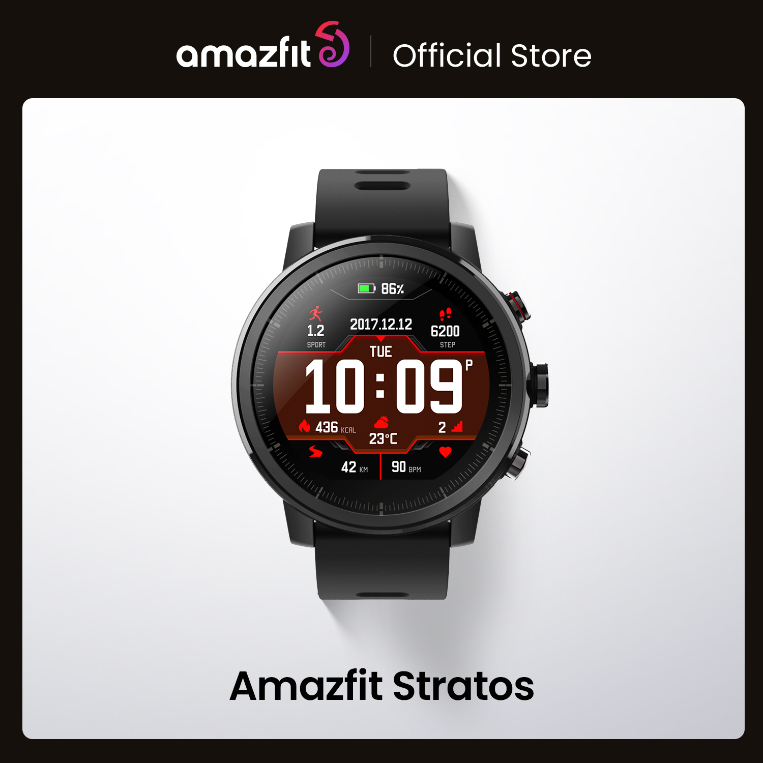 

Original Amazfit Stratos Smartwatch Smart Watch GPS Calorie Count 50M Waterproof for Android iOS Phone