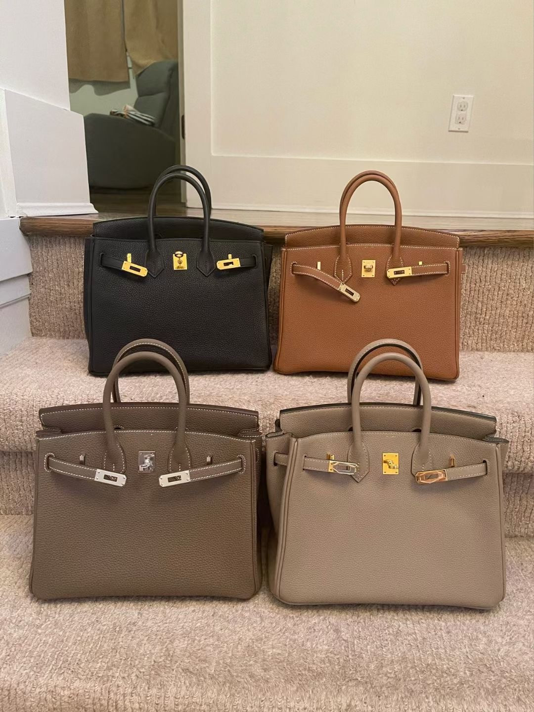 

Fashional handbags Top Quality Version 30CM 25CM Berkin luxurys designer leather clutch bag 2021 hot solds womens bags designers handbags, Orange