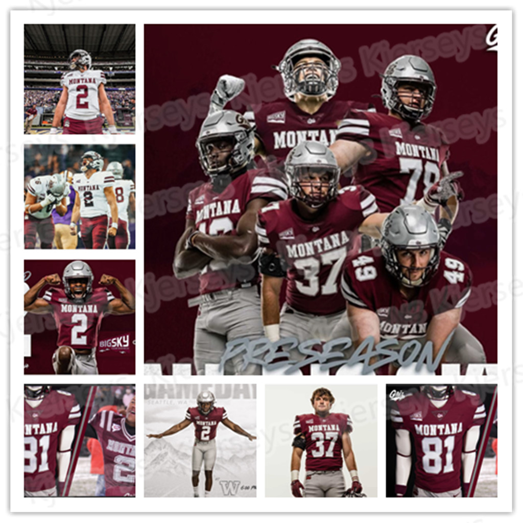 

2020 Montana Grizzlies New Football Jersey Kris Brown Garrett Graves Camron Humphrey Dalton Sneed Ryan Arntson Matthew Rensvold Nick Ostmo, Women s-xx