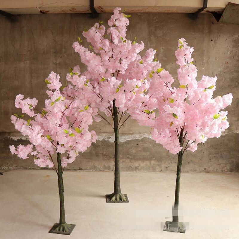 

Decorative Flowers & Wreaths 1.8 M 1.5M Height Artificial Cherry Blossoms Tree Simulation Peach Wishing Trees For Home Ornament Outdoor Gard