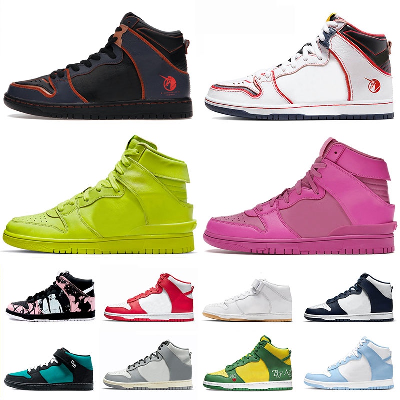 

Ambush x Sb High Mens Womens Casual Shoes Designer Unicorn Gundam Banshee Kebab Aluminum Tokyo University Blue Unc Black White Sports Sneakers Trainers Size 36-45, Lemon twist 36-45