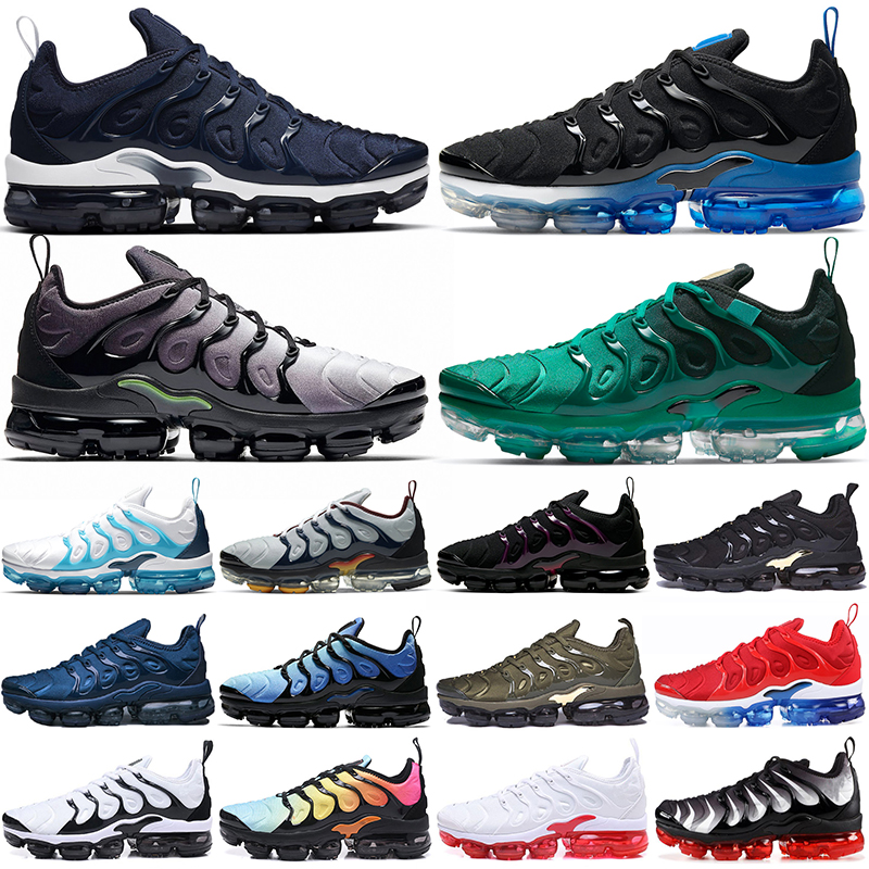 

wholesale Max TN plus running shoes vapor Black Royal Dark Blue Midnight Navy Suman Noble Red Triple White tns mens womens outdoor sports tr