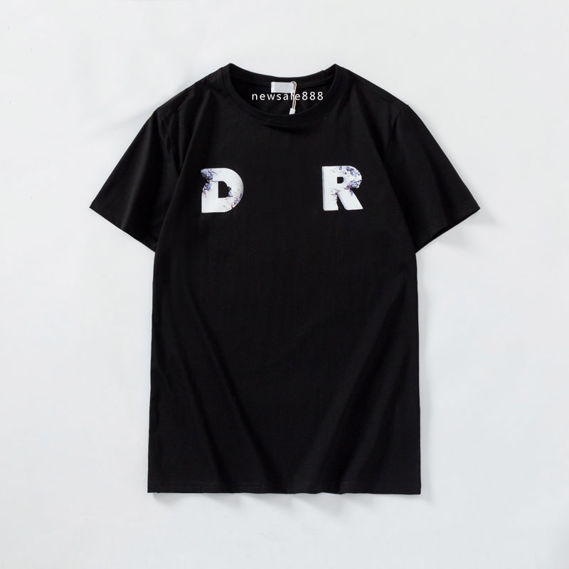 

2021 Mens Women Designers T-Shirt Fashion Men Casual T Shirts Man Clothing Street Designer Short sleeve Clothes Tshirts size S-2XL, White;black