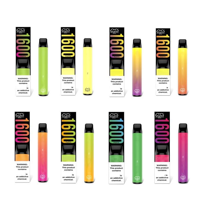 

PUFF xxl 1600 puffs bar electronic cigarette disposable vape pen Pre Filled Pods Vapes Cartridge