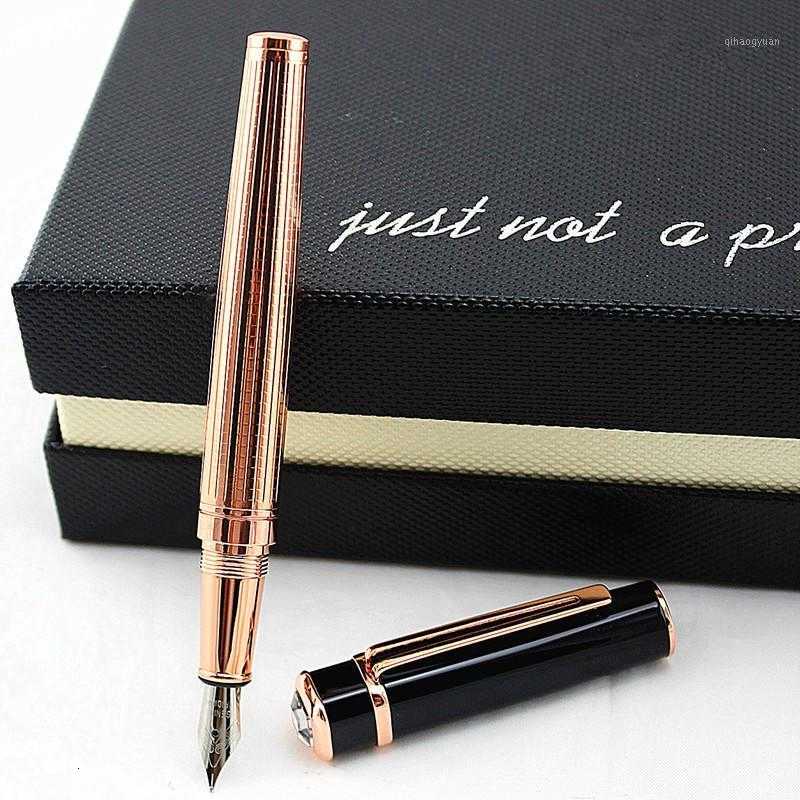 

high fountain quality diamond medium nib 0.5mm , unique style vivid black collection gift pen for office busins1