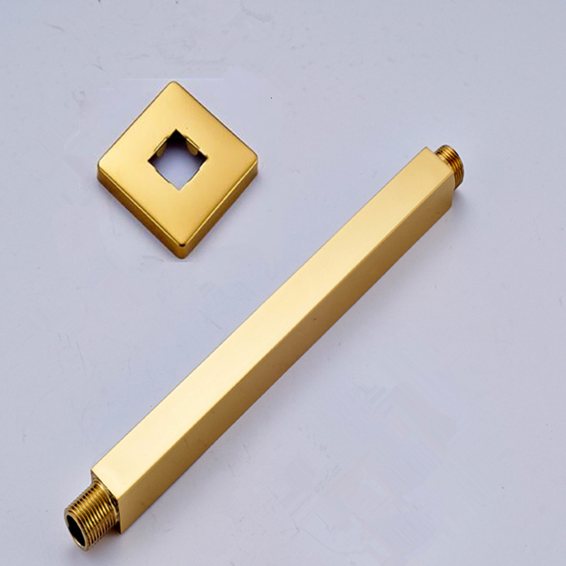 

2021 New Arm Wall Mounted Ceiling Mount Gold/chrome Holder Brass Square Shower Head Pipe Faucet Spare Parts Vm0a
