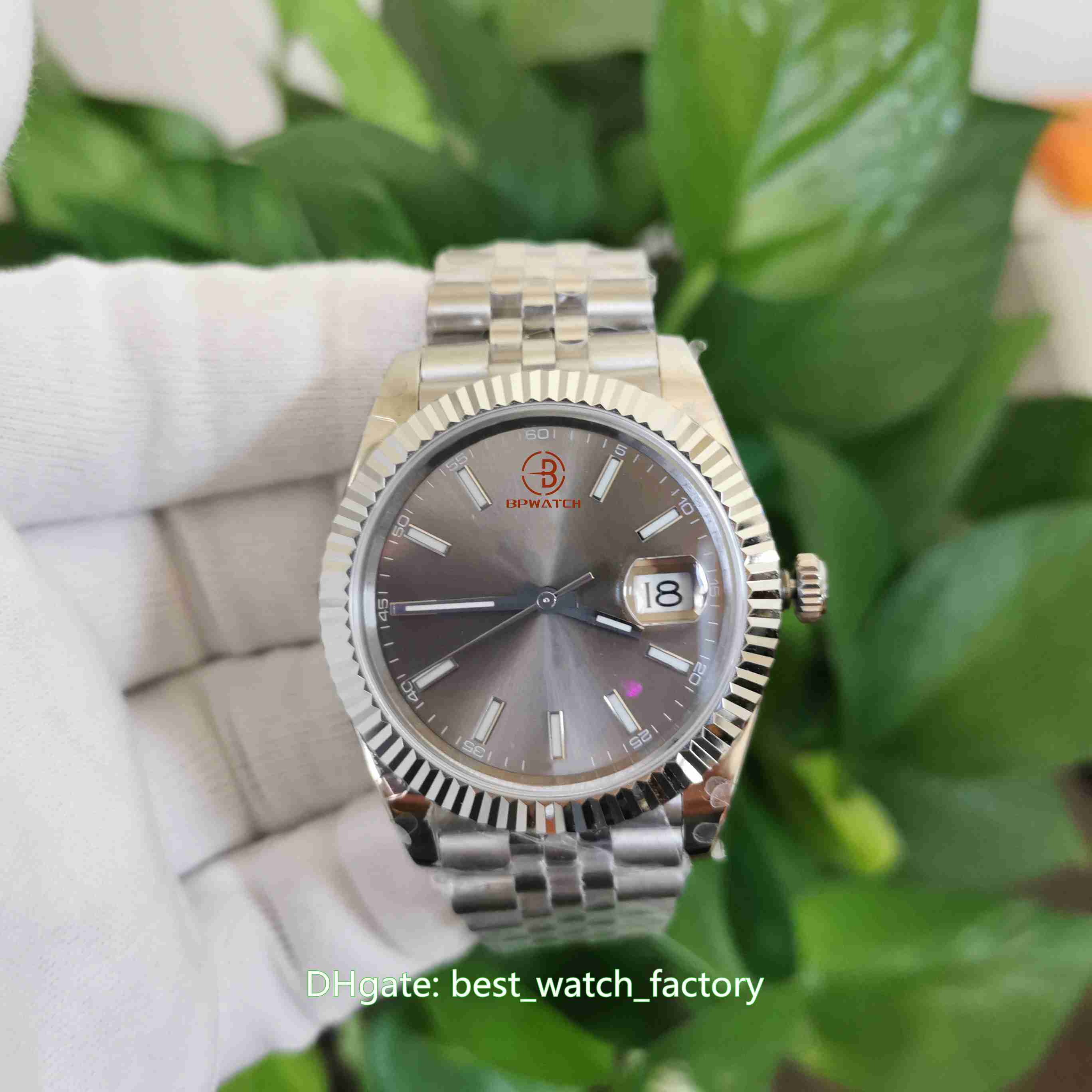 

BP Maker Top Quality Watches Unisex 36mm 41mm Gray Dial Datejust 126334-0014 President Asia 2813 Movement Mechanical Automatic Mens Watch Men's Wristwatches, Travel bag