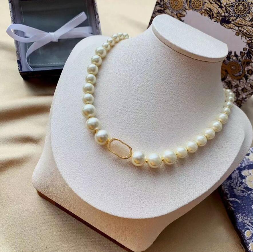 

Classic Necklaces Women Jewelry Short Pearl Chain Orbital Necklaces Clavicle Chains Pearlwith Girls Jewelry Gift