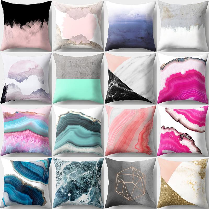 

Cute Cartoon Marble Print Cushion Cover Polyester Decorative for Sofa Seat Soft Throw Pillow Case Cover 45x45cm Home Decor, Tprbz0046-14