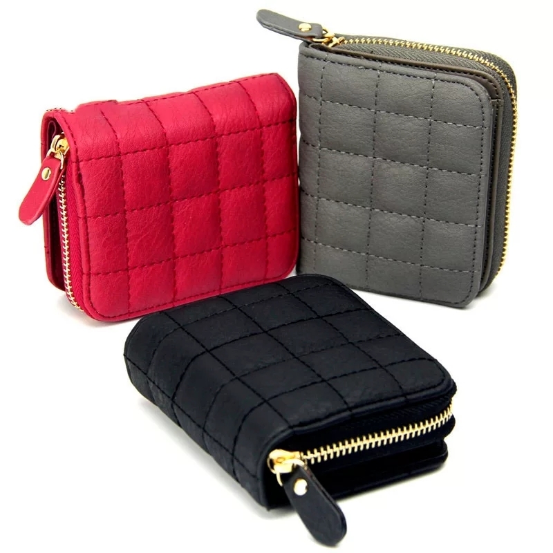 

Women Short Portfolios Pu Learn Women's Portfolios Card holder Portfolio Fashion Woman Small Rits Portfolio, Make up the difference