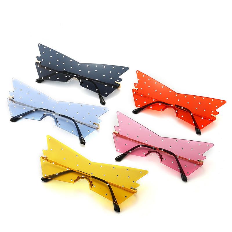 

Sunglasses One Peace Oversized Rimless Women Design Sun Glasses Men Big Frames Party Eyewear Accessories Goggles