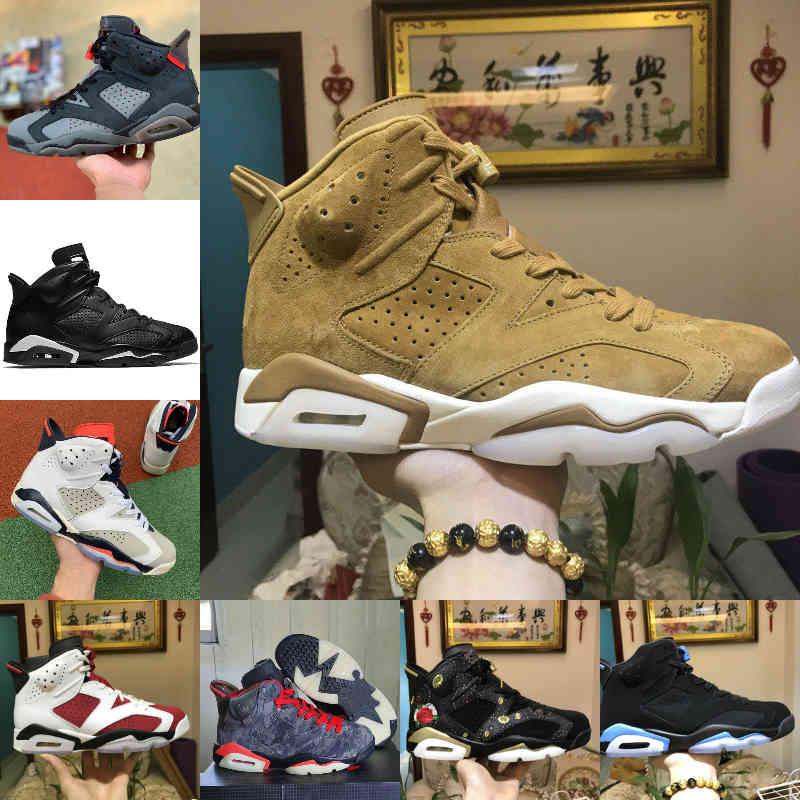 

Wholesale 2021 Travis Hare DMP 6 Mens Basketball Shoes Scotts Reflective 6s Tinker Black Infrared Carmine Oregon Mens Trainers Sports Sneakers F13