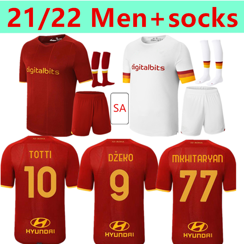 

2021 2022 ROMA Soccer jersey ZANIOLO DZEKO PASTORE rome TOTTI KLUIVERT KOLAROV AS Player version football shirt uniforms maillot 999, Black;yellow