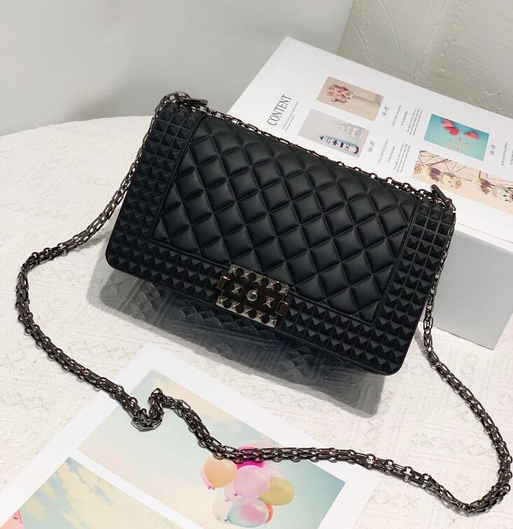 

factory outlet female bag summer style tungsten gold lock females jelly handbag classic small fragrant wind matte fashions chain bags