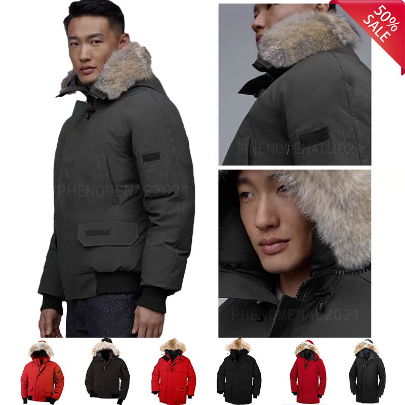 

TOP New Men' Women' Azure Down Parkas Real Wolf Fur Collar Hooded White Goose Jacket Winter Coat Mens Warm Parka Padded Jackets, As pic