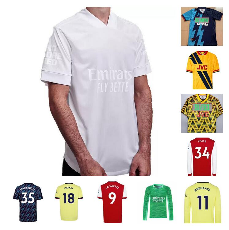 

2021 2022 SAKA WHITE SMITH ROWE Soccer Jersey 21 22 RAMSDALE Goalkeeper 93 94 Away Retro Football Shirt Kids Whiteout Special No More Red MARTINELLI ADAMS THOMAS pepe