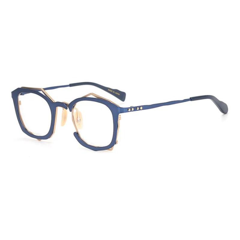 

Fashion Sunglasses Frames Square Irregular Manual Myopia Presbyopia Eyeglasses Retro Transparent Glasses Custom Optical Prescription Lens
