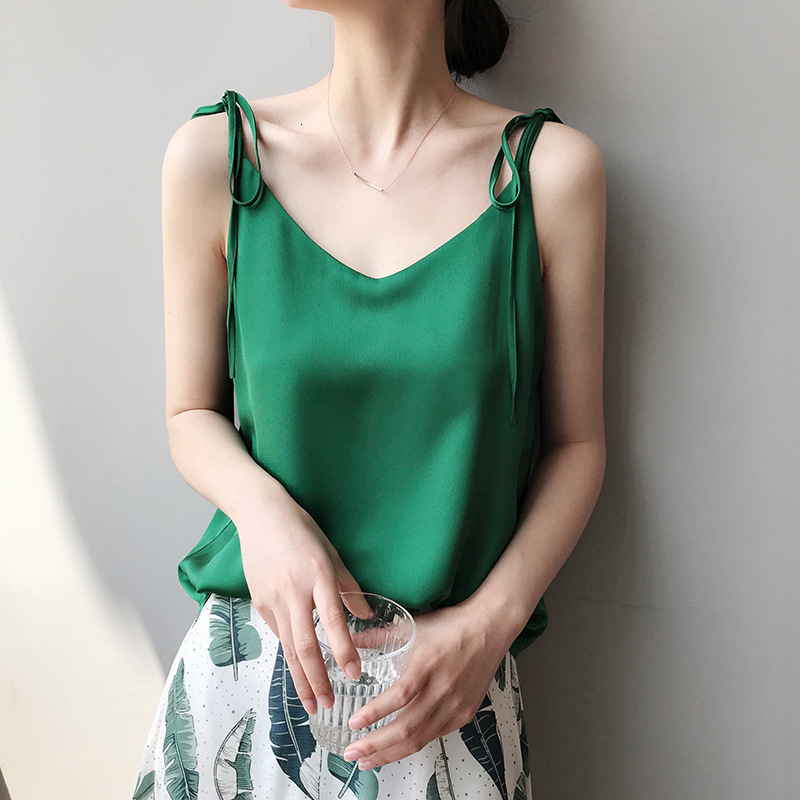 

2021 Chic Color Pure Stain Tops Sexy Rentals-up Shoulder Superior Female Tank Summer White Shirt 4tou