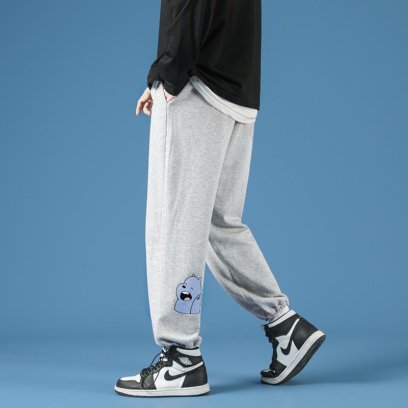 

Men' Pants HEDUO Men Long Loose Leisure Elastic Casual Straight Sweatpants Sports, Black