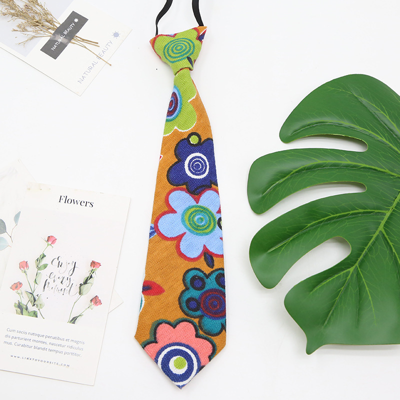 

2021 New Fashion Childrens Lazy Tie Cartoon Size School Kindergarten Cravat