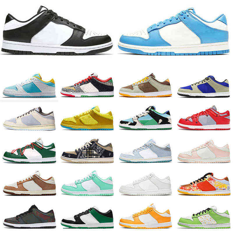 

High Quality Mens Womens Dunks 1 Low Casual Shoes Rubber UNC Coast Dusty Olive Chunky Dunky Orange Pearl Green Dunk Plum Black White Sports, D34 36-45 black red
