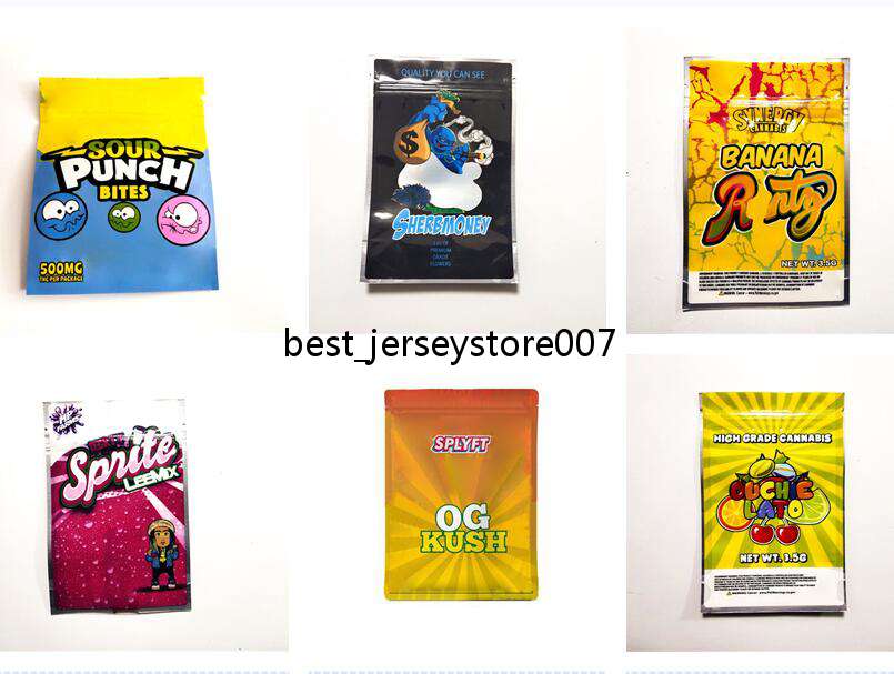 

sour PUNCH Lucky charmz bags OUCHIE LATO mylar bag Dirty Smell Proof Edibles Bags 3.5 bags