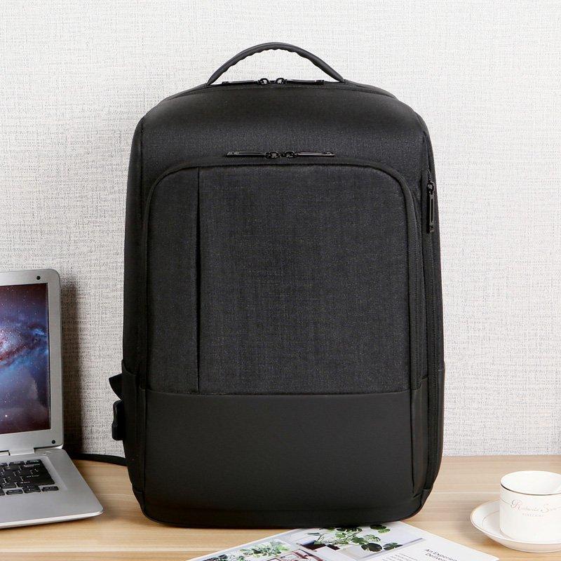 

Backpack Mens Backpacks USB Charging High Quality Nylon Rucksack Man Multifunctional Casual Travel Laptop Business For 13.3 Inch, Black