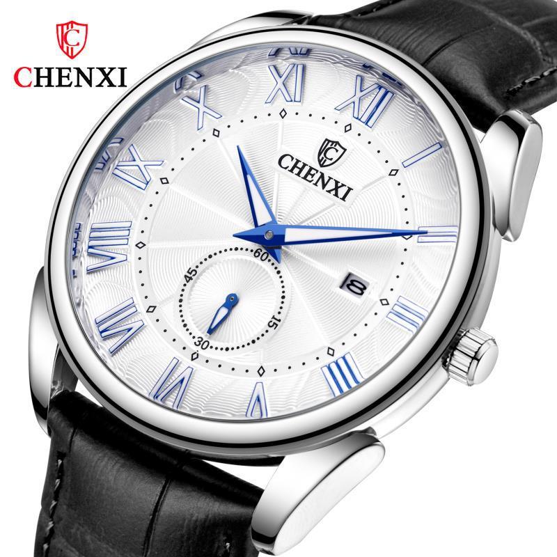 

Wristwatches Belt Watch CHENXI Brand Quartz Business Men's, White