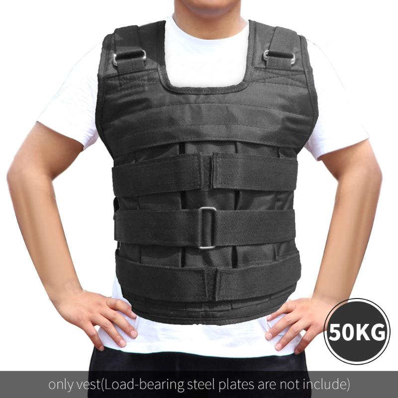 

50KG Exercise Loading Weight Vest For Boxing Weight Training Workout Fitness Running Weighted Vest Adjustable Fitness Equipment