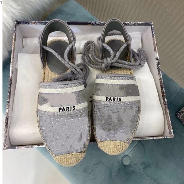 

designer platform casual Sandals summer fashion Alphabet fisherman shoes luxury woman shoe Hemp rope grass woven Baotou sandals size 35-41 klm002