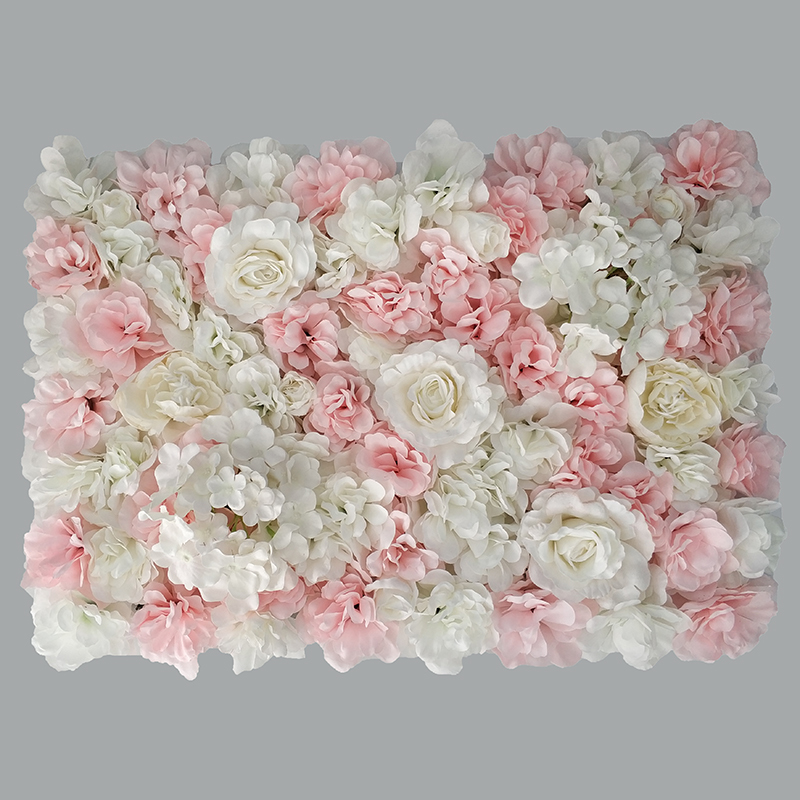 

60x40cm Artificial Flowers DIY Wedding Decoration Flower Wall Panels Silk Rose Flower Pink Romantic Wedding Backdrop Decor L0220