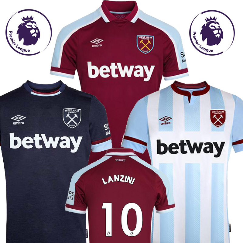 

West Ham United Soccer Jerseys 2021 Home Away YARMOLENKO LANZINI NOBLE BOWEN ANTONIO Football Shirt 21 22 FORNALS RICE SOUCEK BENRAHMA Men Kids Kits Uniforms