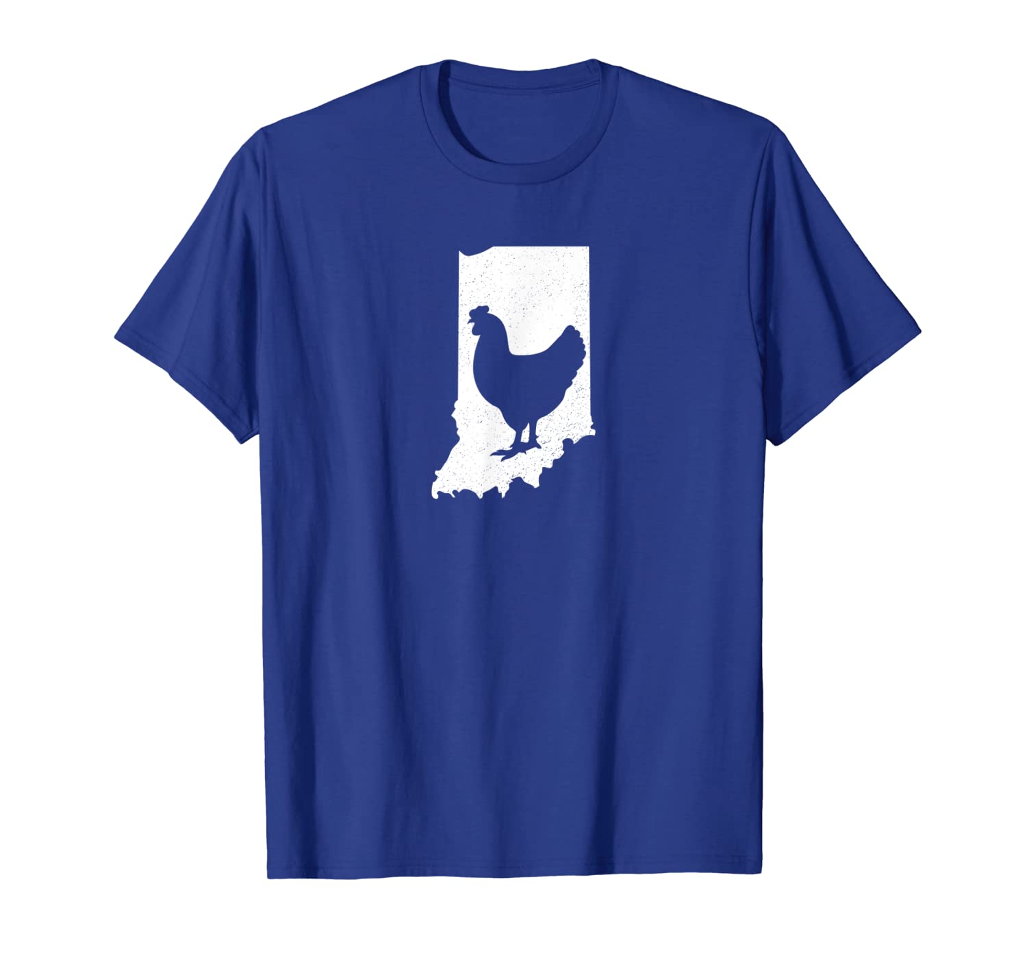 

Indiana Chicken T Shirt Poultry Farmer Gift State IN, White;black