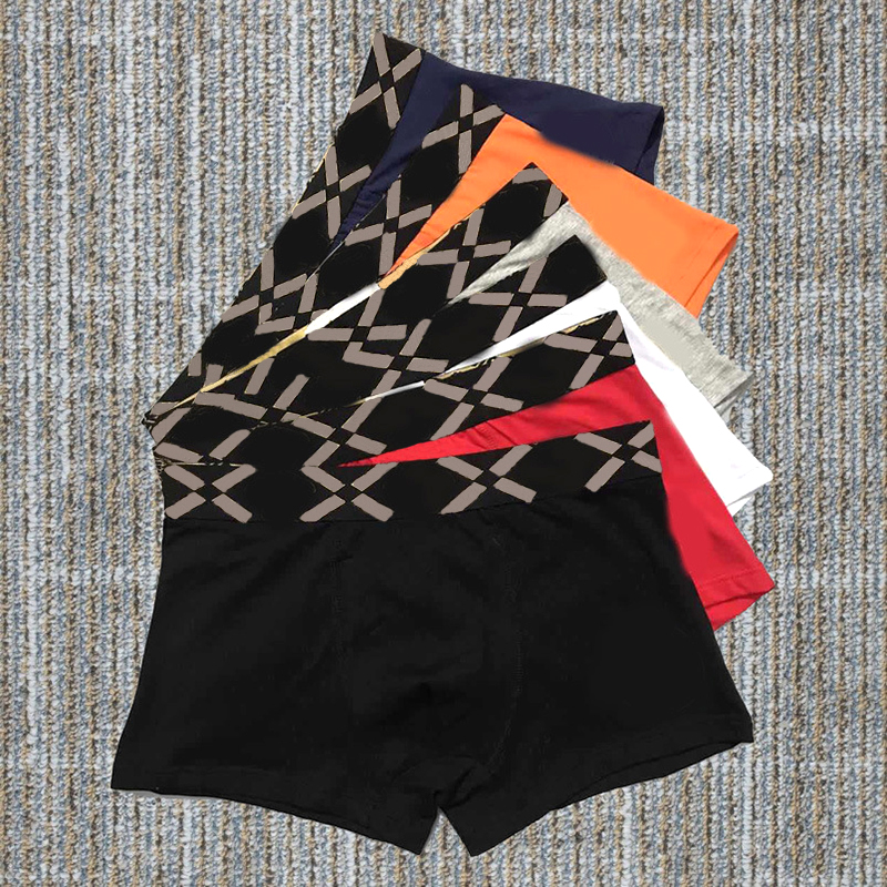 

Stylish Pattern Printed Male Underpants 6 Colors Cotton Boxers Breathable Soft Men Panties Wholesale, As pic