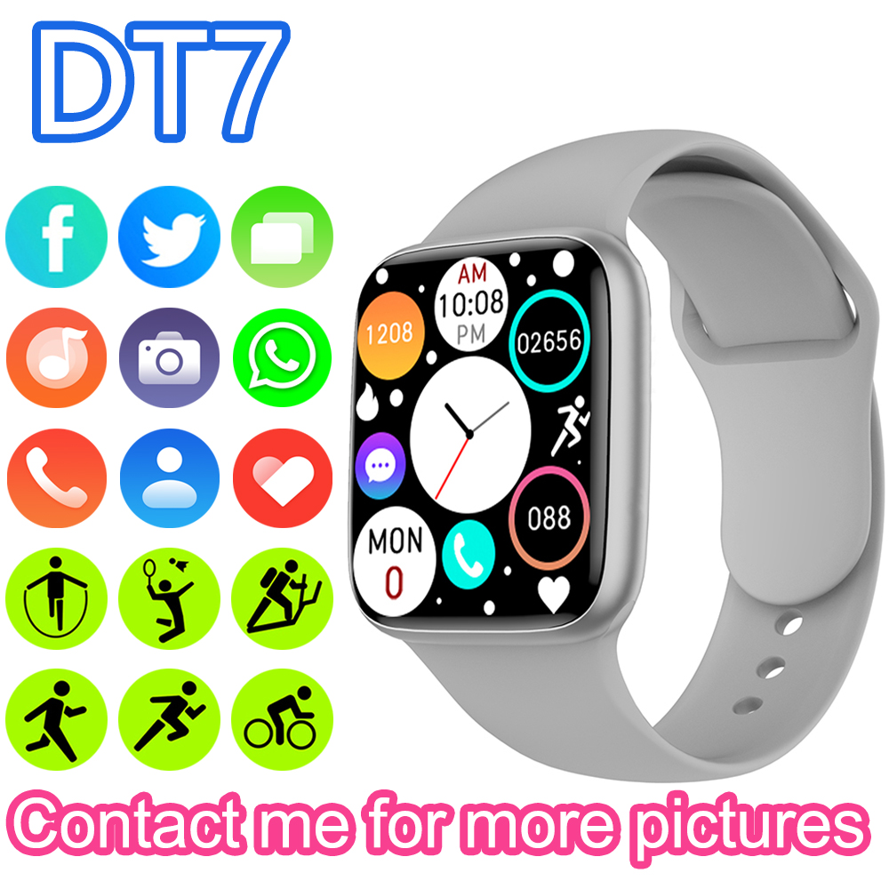 

DT7 Smart Watch Waterproof Sport Fitness Tracker SmartWatch Bluetooth Call 1.8 Inch HD Infinite Screen Heart Rate Monitor GPS Watches For Android ios