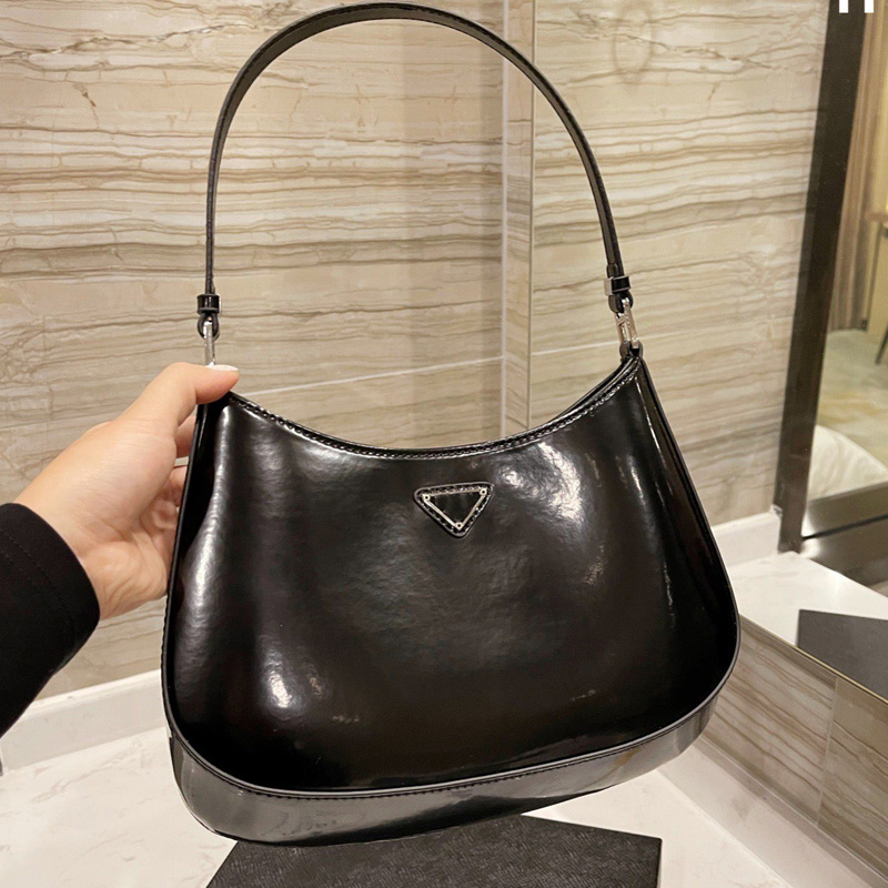 

Patent Leather Shoulder Bag Women Handbag Purse Classic Letter Underarm Hobo Bags Lady Totes Evening Clutch 30cm Wallets Free Ship, 23*17cm