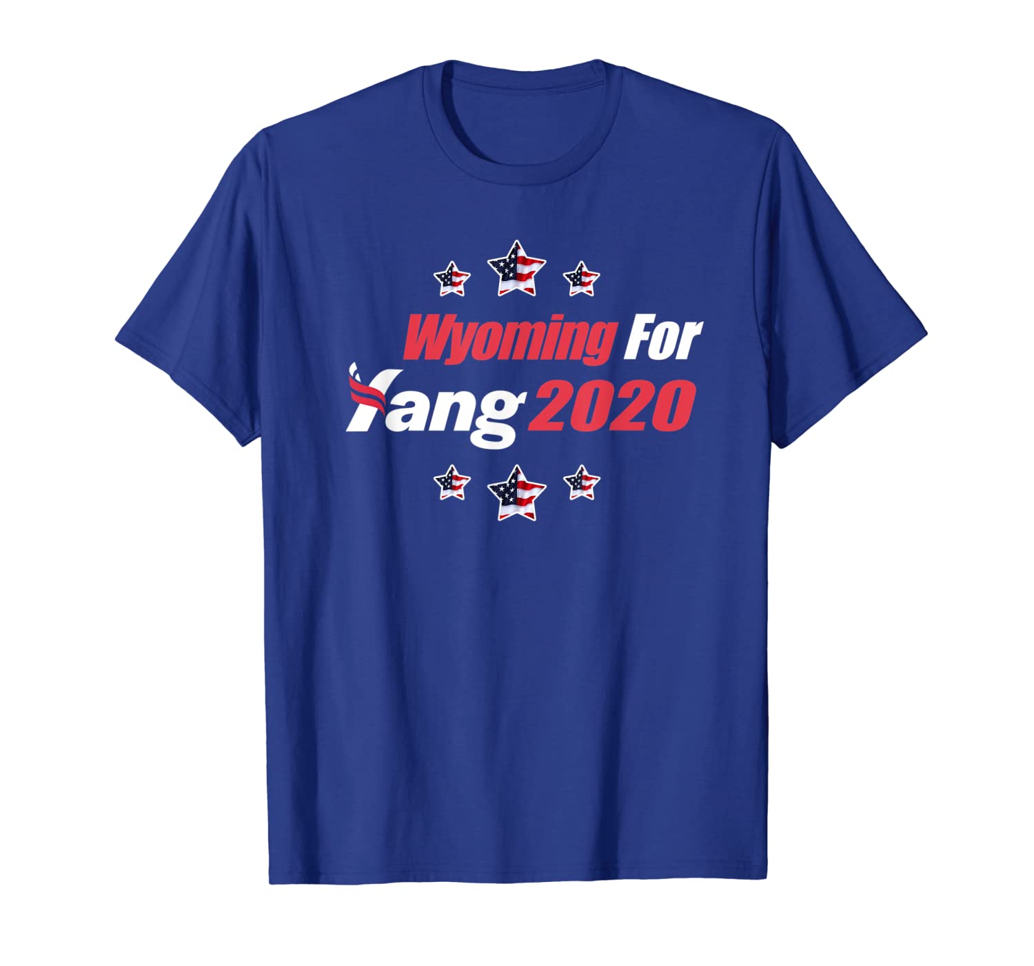 

wy wyoming for andrew yang 2020 president democrat election t-shirt, White;black