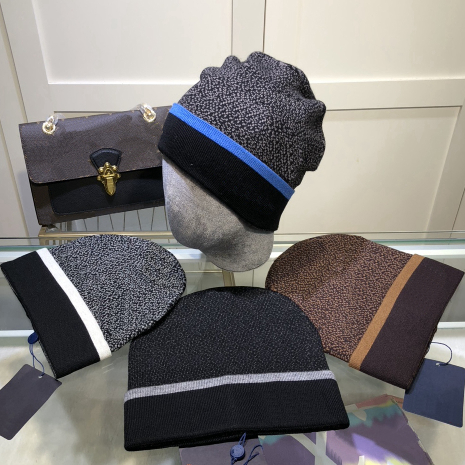 

2021 High-quality Winter Beanie Men Women Woolen Hat Leisure Knitting Beanies Parka Head Cover Cap Outdoor Lovers Fashion Spring and Autumn Knitted Hats