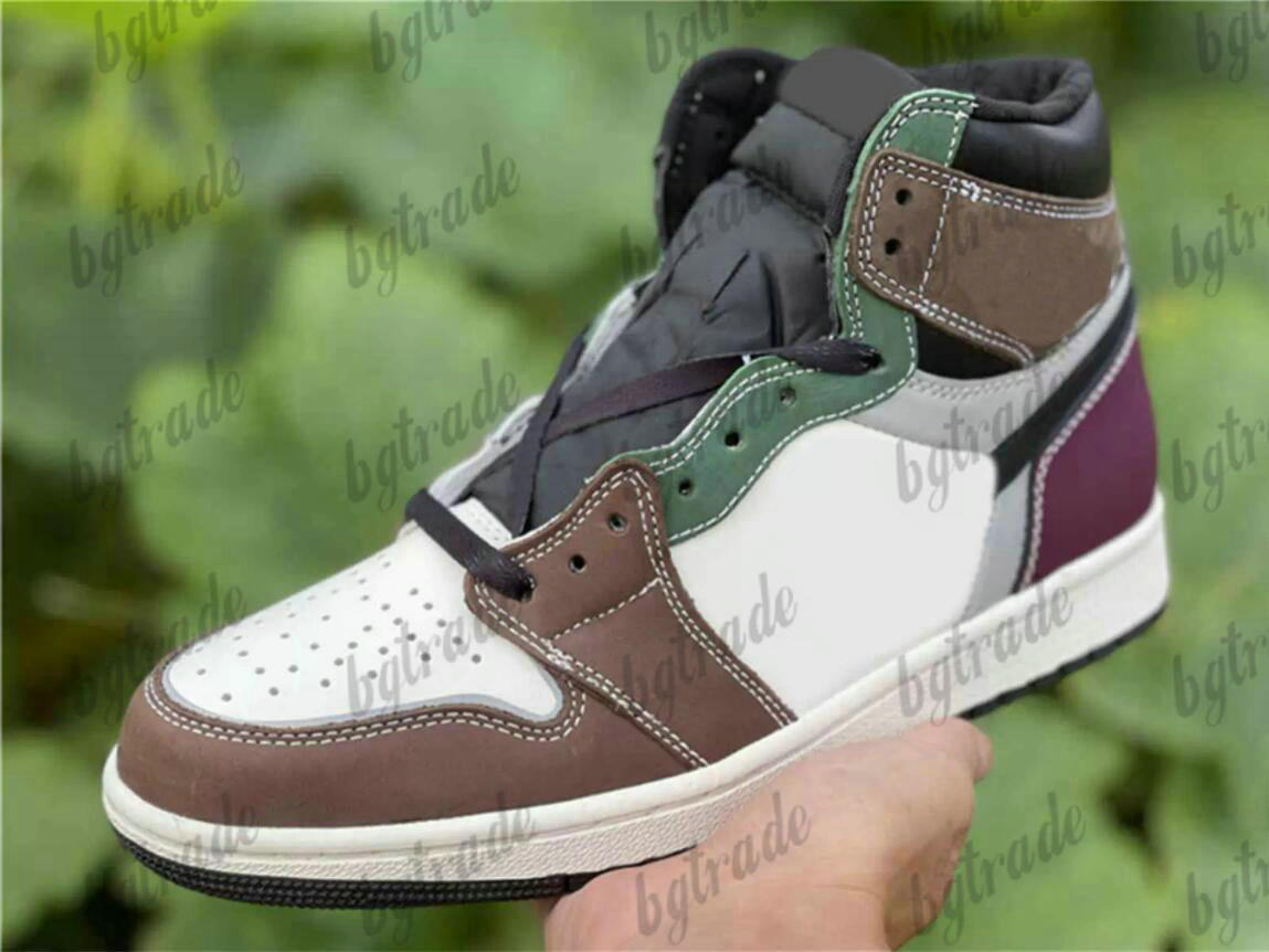 

1 Hand Crafted Jumpman Designer Mens Basketball Shoes 1s High OG Black Archaeo Brown Dark Chocolate Womens Trainers Sports Sneakers