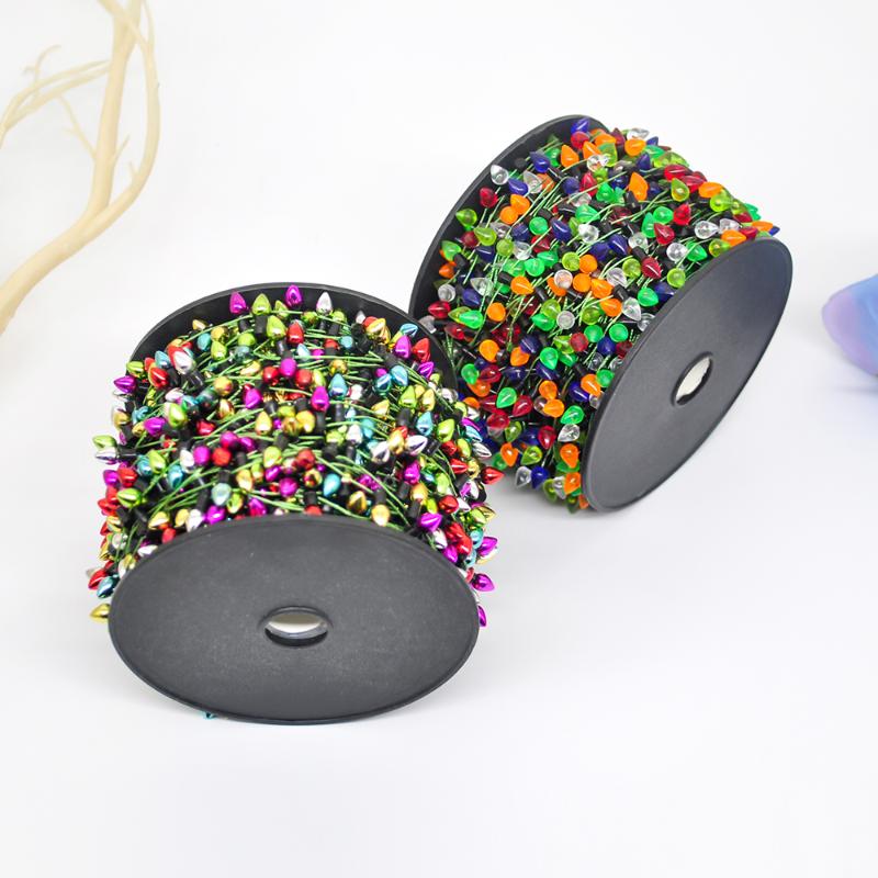 

Christmas Decorations 50M Color Mini Plastic String Lights Non-luminous Tree DIY Necklace Decoration Craft