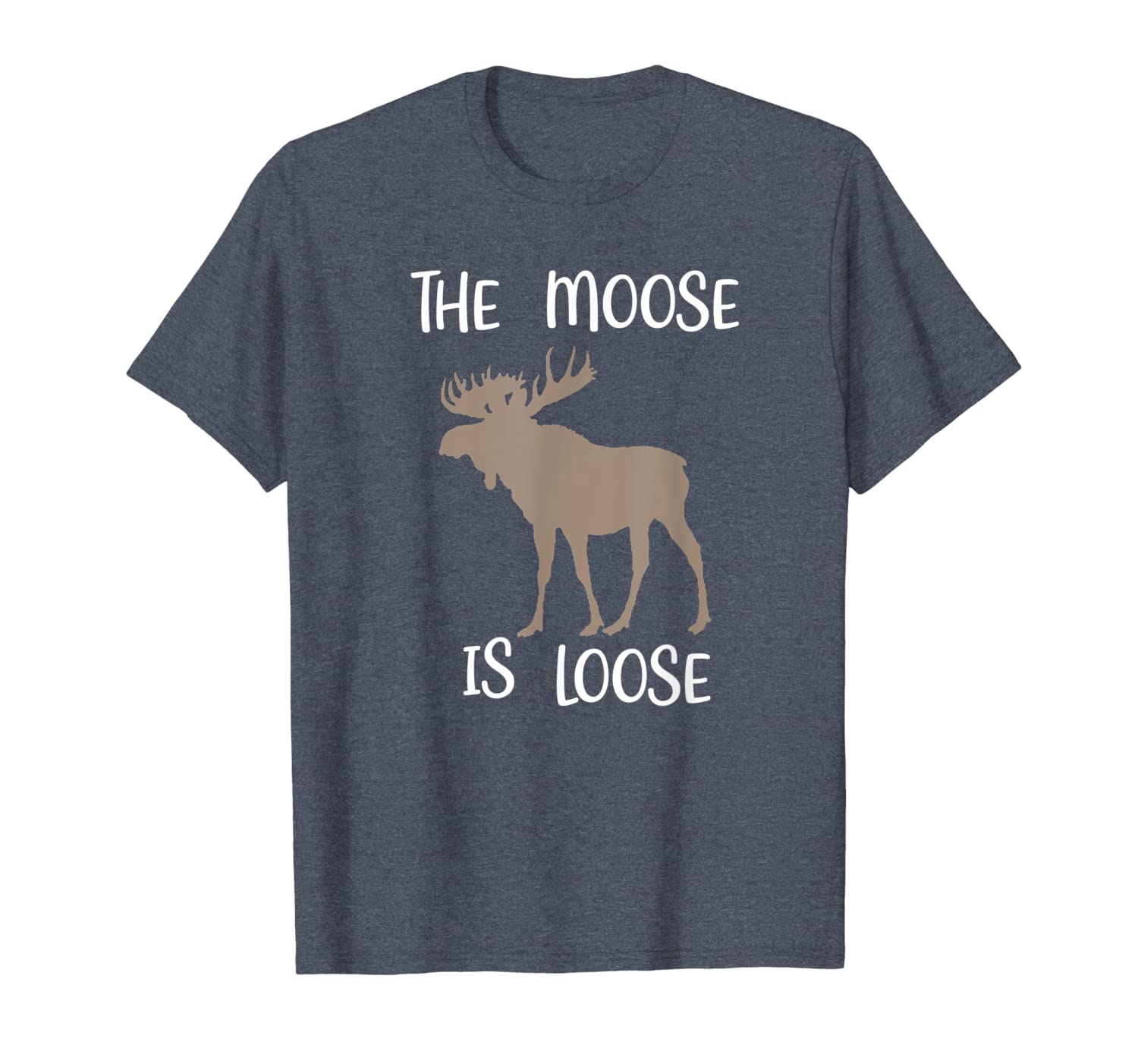 

the moose is loose t-shirt funny moose wildlife shirt gift, White;black