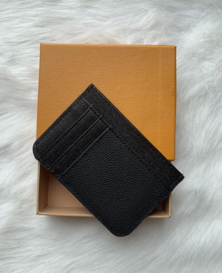 

2021 Wholesale Men and Women Fashion Classic Brown Flower Checkered Black Plaid Casual Credit Card ID Leather Ultra Slim Wallet Packet Bag, Brown old flowers