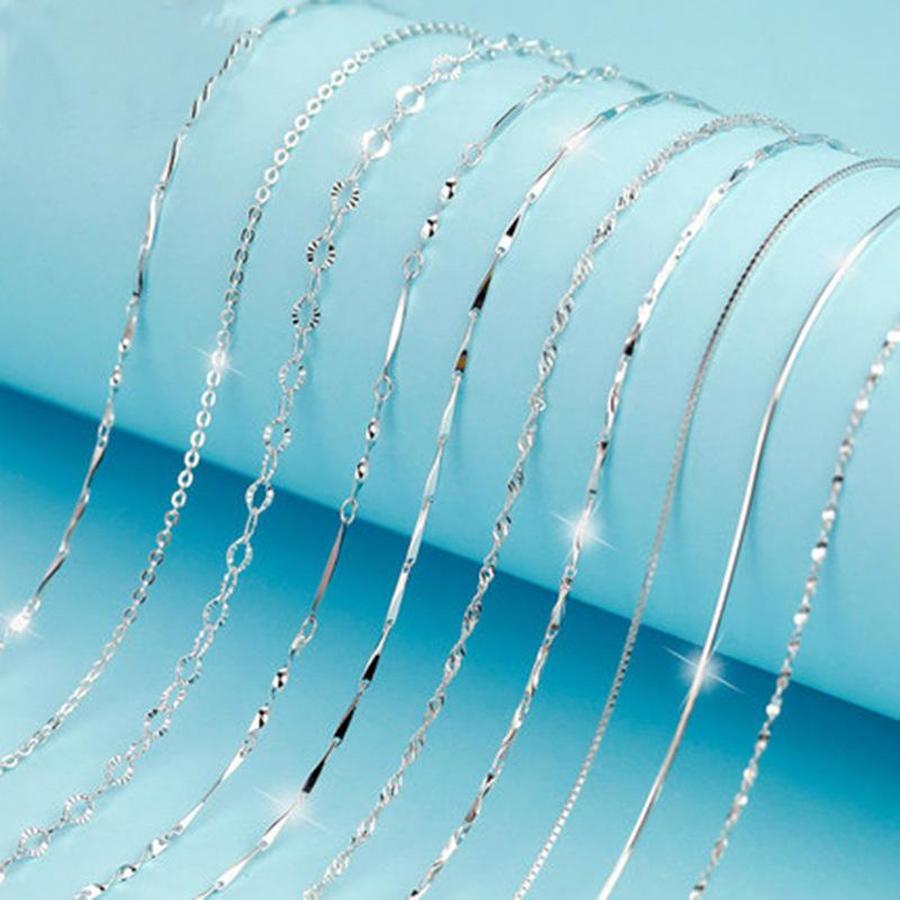 

2021 iced out chains 925 sterling silver jewelry luxury designer jewelry women necklace without pendant necklaces chain