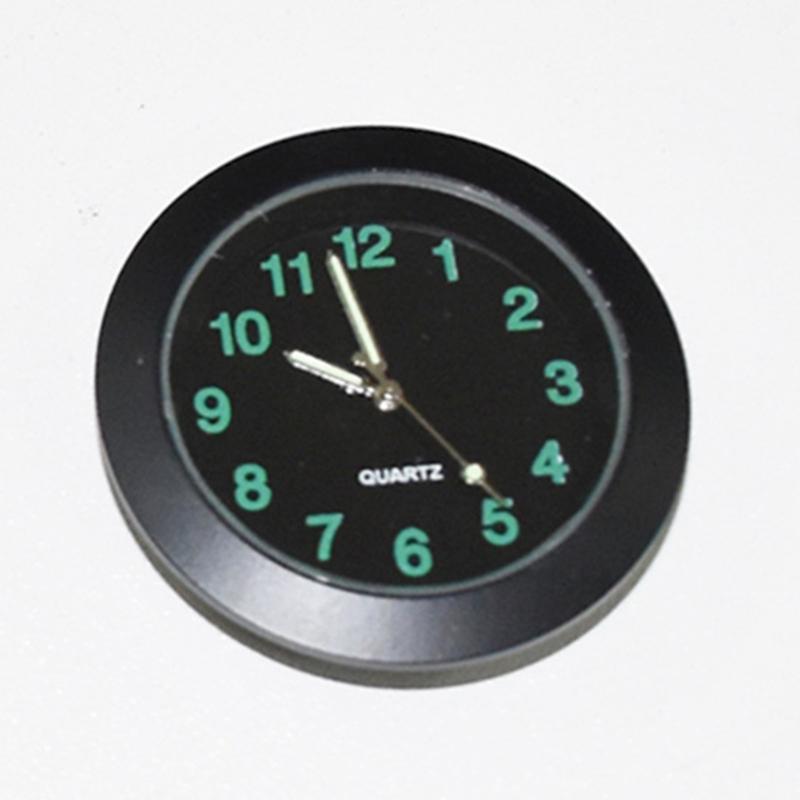 

Desk & Table Clocks C9GA Car Dashboard Clock Mini Quartz Analog Time Watch For Interior Decoration Luminous Dial Ornament