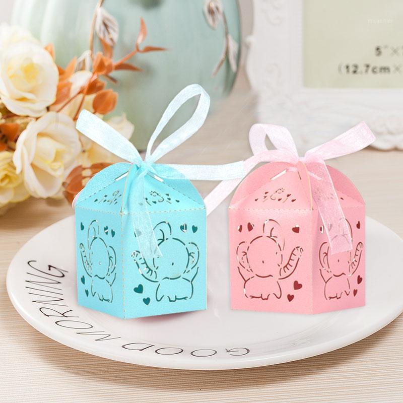 

Gift Wrap Elephant Gifts Box Paperboard Packaging Favors Candy Boxes With Ribbon Baby Shower Wedding Birthday Party Decor Kids