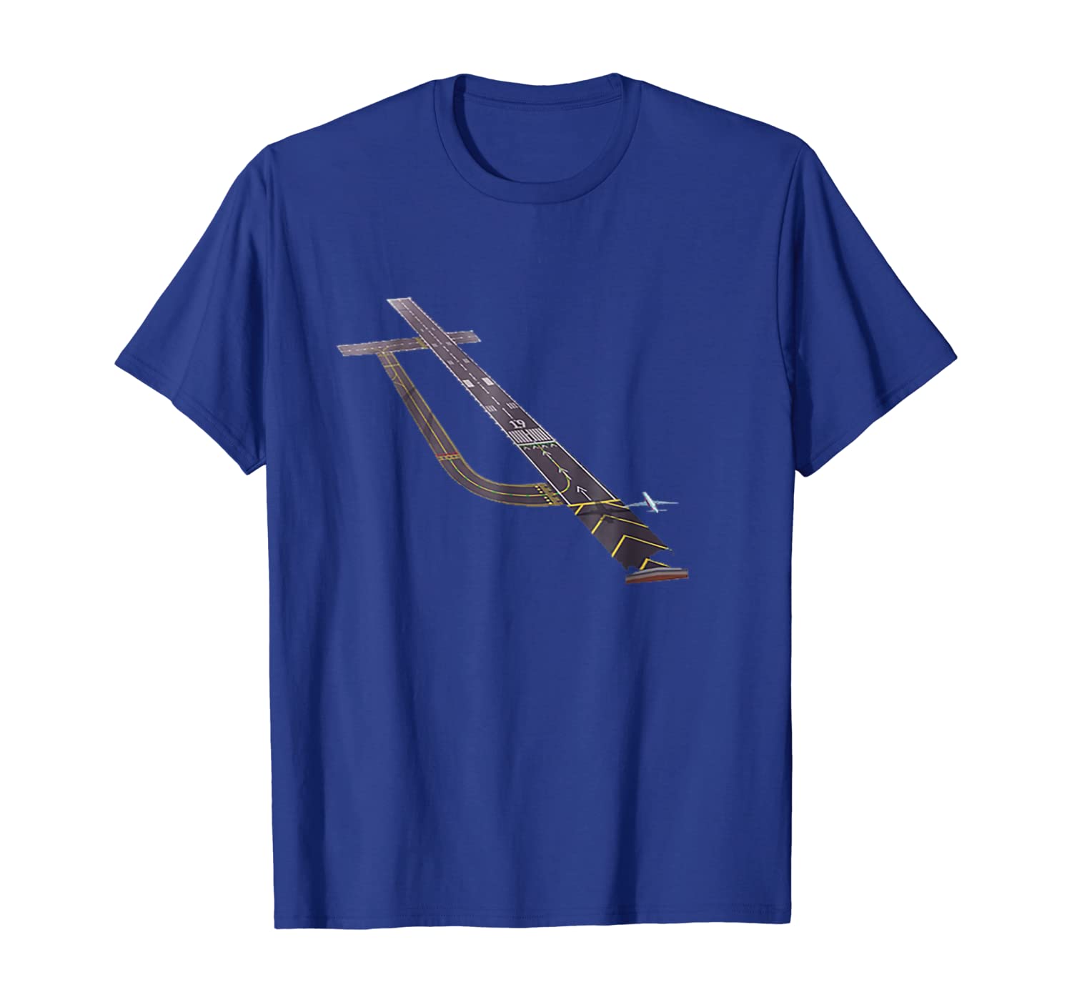 

Airport Runway view t-shirt, White;black