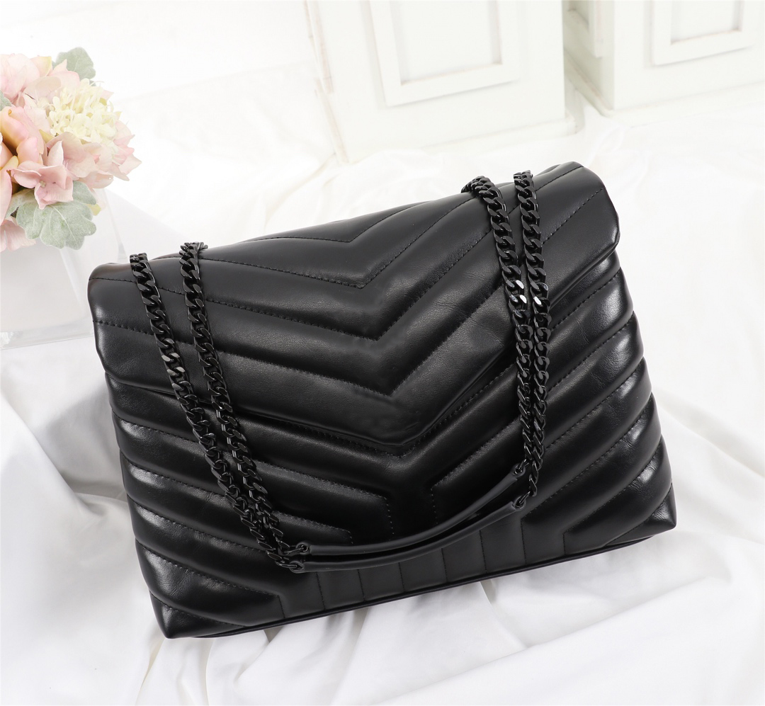 

5A+Designer bags shoulder Bag Ladies luxury Crossbody Gold and sliver chain Fashion genuine leather high-capacity multi-style With the original box size 32 25 cm, Fuchsia silver chain