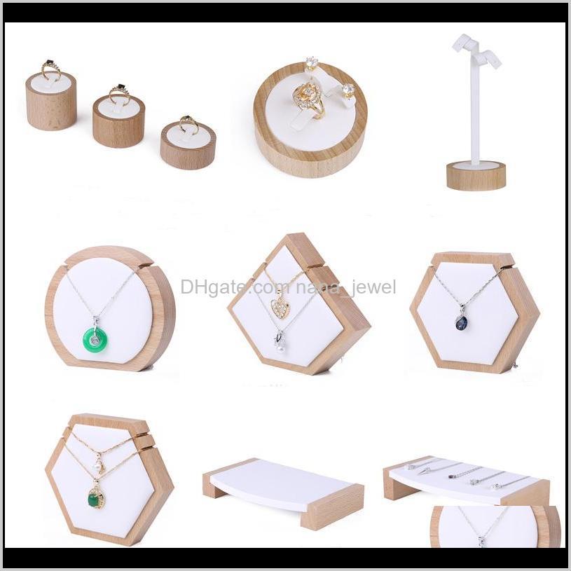 

Luxury Wood Jewelry Display Stand Jewellery Displays Boutique Counter Trade Show Showcase Exhibitor Ring Earring Necklace Bracelet Xjn Cjwuw