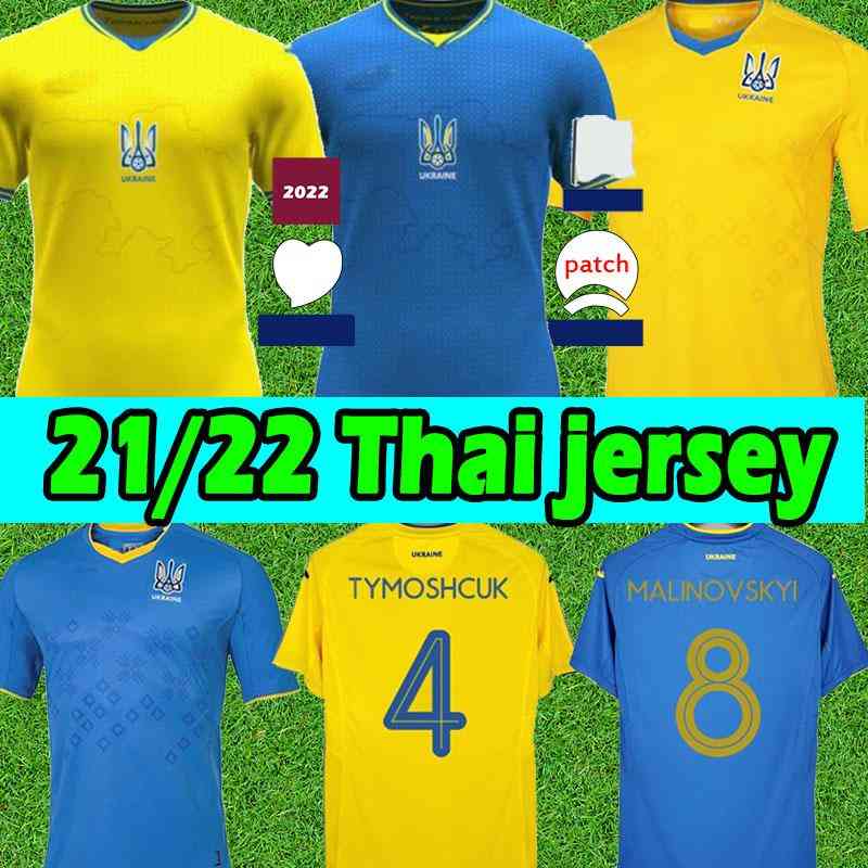 

Top21/22 Ukraine soccer jerseys 2021 2022 Vitaliy Mykolenko Oleksandr Zinchenko Ruslan Malinovskyi Viktor Tsygankov national team men FOOTBALL, 21 22 home patch